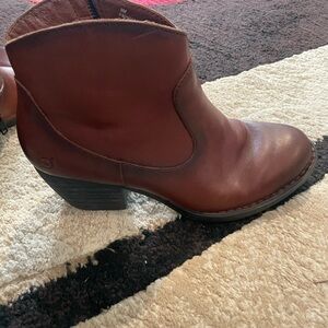 Born Brown Leather Ankle Boots